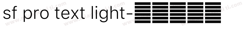 sf pro text light字体转换